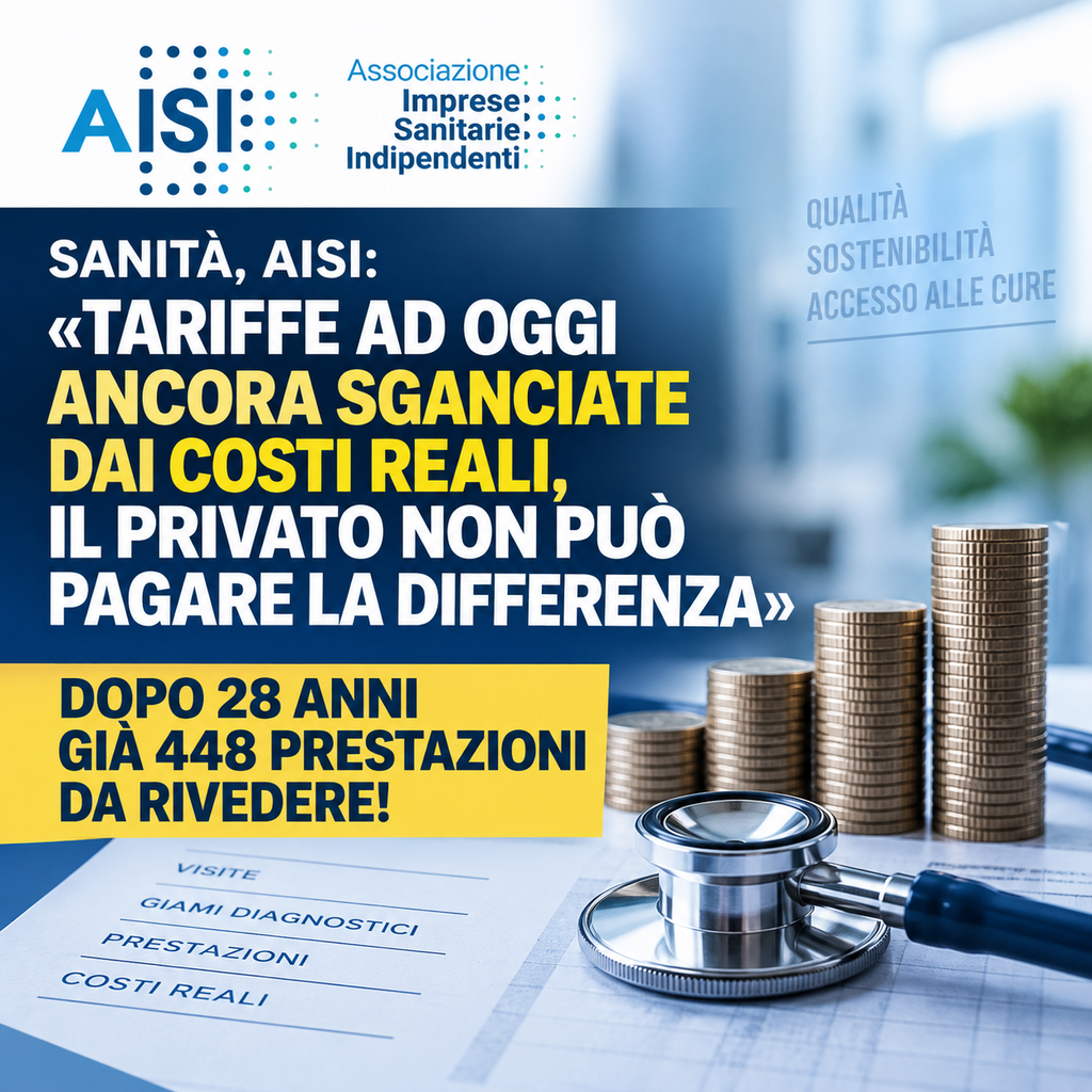 infografica-3-1024x1024 SANITÀ, AISI: «TARIFFE AD OGGI ANCORA SGANCIATE DAI COSTI REALI, IL PRIVATO NON PUÒ PAGARE LA DIFFERENZA». DOPO 28 ANNI GIÀ 448 PRESTAZIONI DA RIVEDERE!