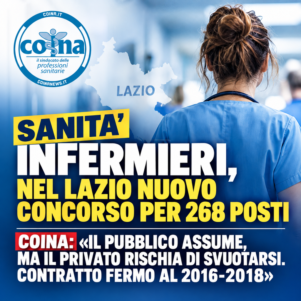 infografica-6-1024x1024 SANITA’. INFERMIERI, NEL LAZIO NUOVO CONCORSO PER 268 POSTI. COINA: «IL PUBBLICO ASSUME, MA IL PRIVATO RISCHIA DI SVUOTARSI. CONTRATTO FERMO AL 2016-2018».