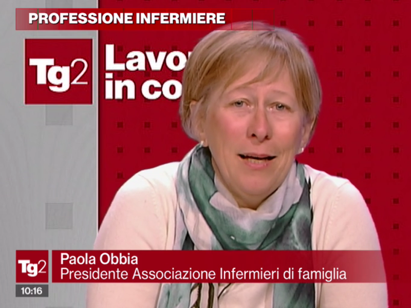 La Presidente dell'Associazione Infermieri di Famiglia e Comunità, Paola Obbia.