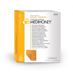 Una delle medicazioni in commercio a base di Manuka Honey.