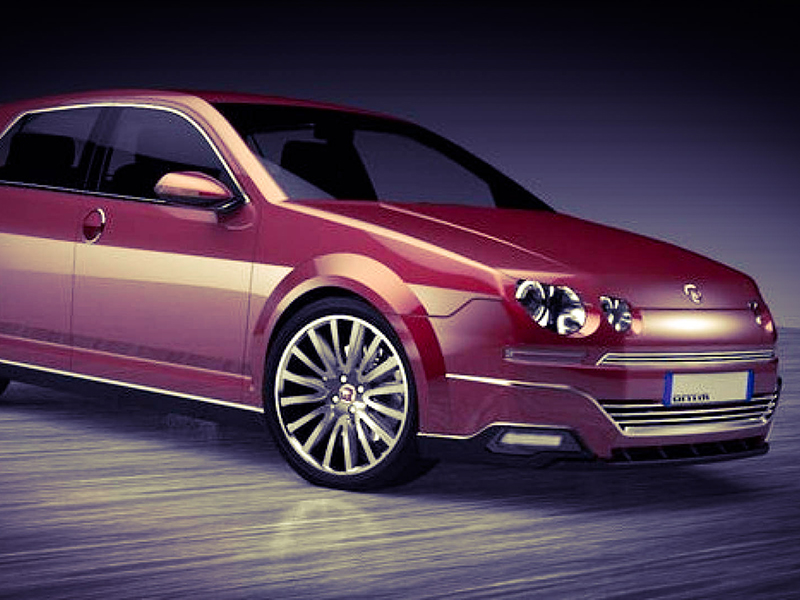 Uno dei modelli proposti per la nuova Fiat Ritmo, molto simile alla nuova Golf.