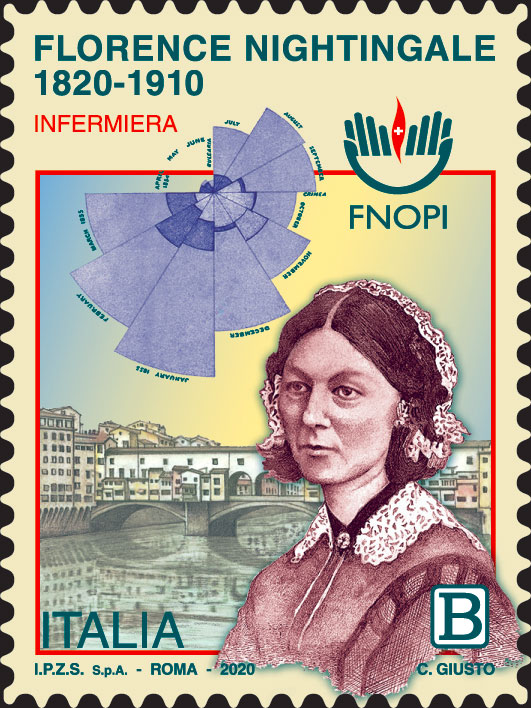 L'annullo dedicato a Florence Nightingale e agli Infermieri Italiani.
